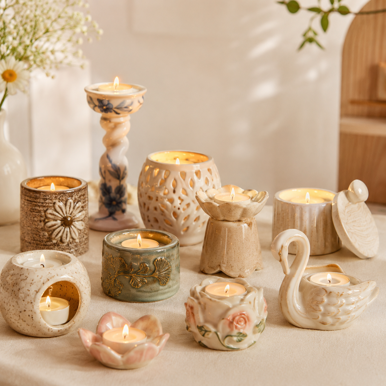Ceramic Candle Holders