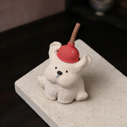 Handmade Ceramic Dog | Cute Dog Decor | Funny Home Decor | Gift for Dog Lovers | Art Decoration | Brithday Gift