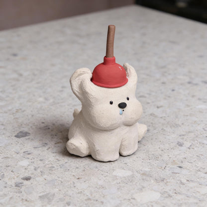 Handmade Ceramic Dog | Cute Dog Decor | Funny Home Decor | Gift for Dog Lovers | Art Decoration | Brithday Gift