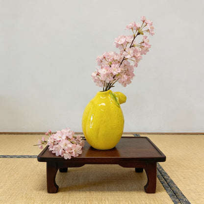 Lemon Shaped Vase, Citrus Decor, Handmade Ceramic Vase, Fruit Themed Decor, Summer Home Decor, Bud Vase, Lemon Planter, Artisan Pottery